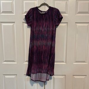 LuLaRoe Purple and Pink High Low Dress